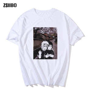 Itachi Uchiha Man summer t shirt Short Sleeve O neck Clothes naruto Print anime Couple streetwear Casual Fashion Top HY1MC106
