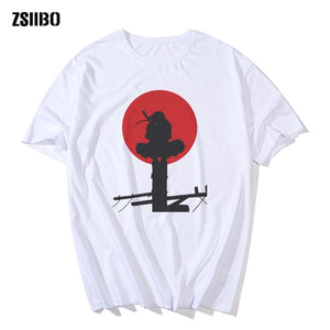 Itachi Uchiha Man summer t shirt Short Sleeve O neck Clothes naruto Print anime Couple streetwear Casual Fashion Top HY1MC106