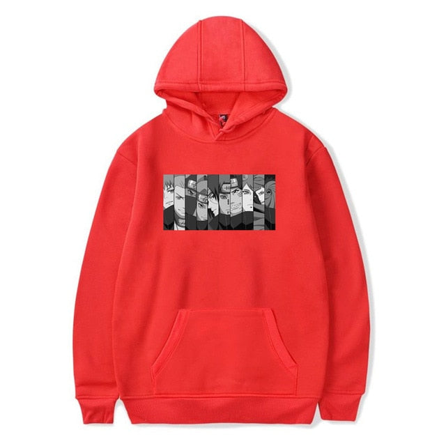 Harajuku Naruto anime printing Fashion couple casual hoodies men's  clothes loose coat sweatshirt men streetwear Hip hop Unisex