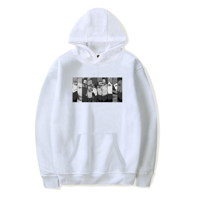 Harajuku Naruto anime printing Fashion couple casual hoodies men's  clothes loose coat sweatshirt men streetwear Hip hop Unisex