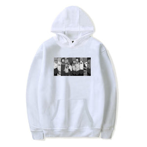 Harajuku Naruto anime printing Fashion couple casual hoodies men's  clothes loose coat sweatshirt men streetwear Hip hop Unisex
