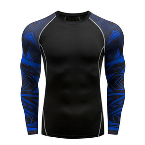 2018 new 3D long-sleeved T-shirt men's fitness compression shirt jacket men print superhero anime T-shirt quick-drying breathabl