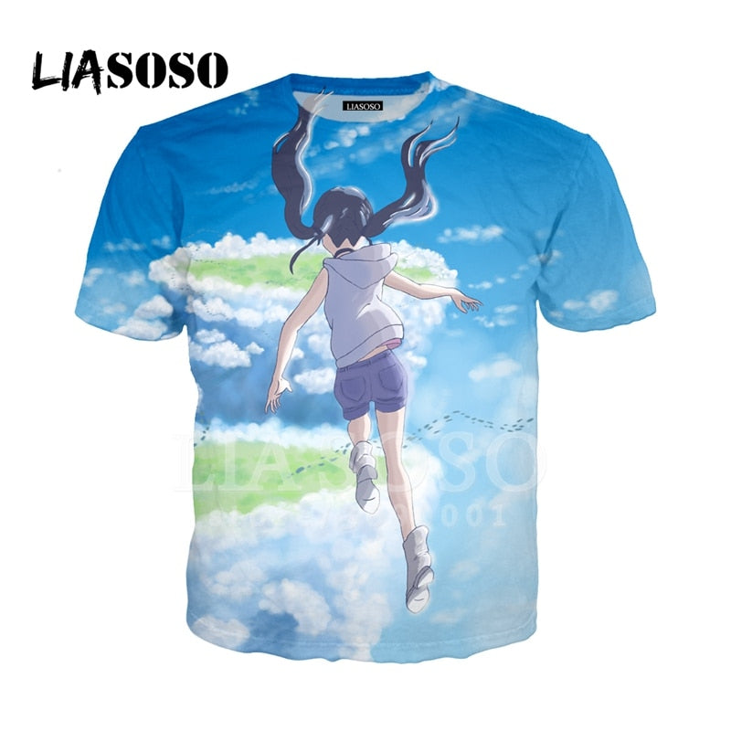 LIASOSO NEW Anime Tenki No Ko Weathering with you Cute Girl 3D Print Tshirt T-shirt/Hooded Hoodie/Sweatshirt/zipper Jacket X2676