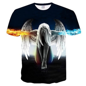 2018New listing Super Saiyan 3D T-shirt Summer Fashion Short-sleeved T-shirt Jacket Men's Wear Women's Anime Dragon Ball Z T-shi