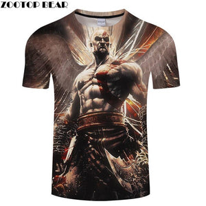 Popular anime men's T-shirt casual fashion T-shirt round neck short-sleeved cool boy jacket skull T-shirt drop boat ZOOTOP bear