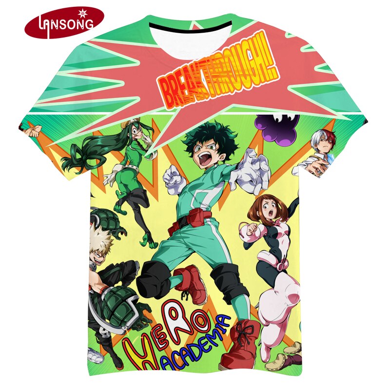 3d print 2019 anime My Hero Academia t shirts short homme clothes men harajuku hoody/sweatshirt/shirts/pants jacket men hip hop