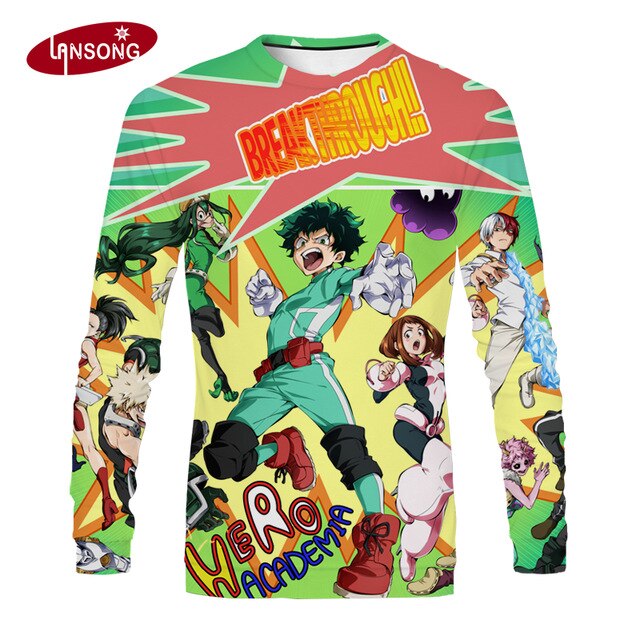 3d print 2019 anime My Hero Academia t shirts short homme clothes men harajuku hoody/sweatshirt/shirts/pants jacket men hip hop