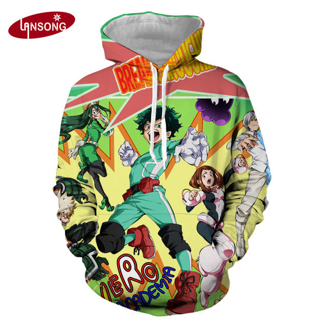 3d print 2019 anime My Hero Academia t shirts short homme clothes men harajuku hoody/sweatshirt/shirts/pants jacket men hip hop