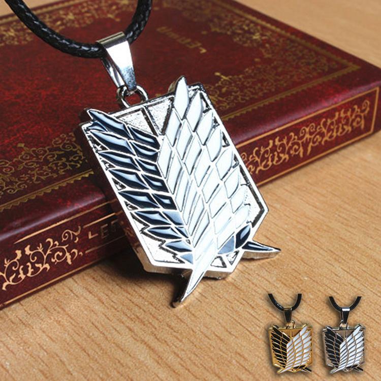Drop Shipping Metal Anime Attack Titan Animation Characters Accessoires Cosplay Necklace Scouting Legion