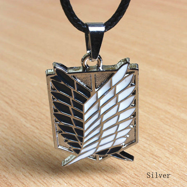 Drop Shipping Metal Anime Attack Titan Animation Characters Accessoires Cosplay Necklace Scouting Legion
