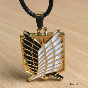 Drop Shipping Metal Anime Attack Titan Animation Characters Accessoires Cosplay Necklace Scouting Legion