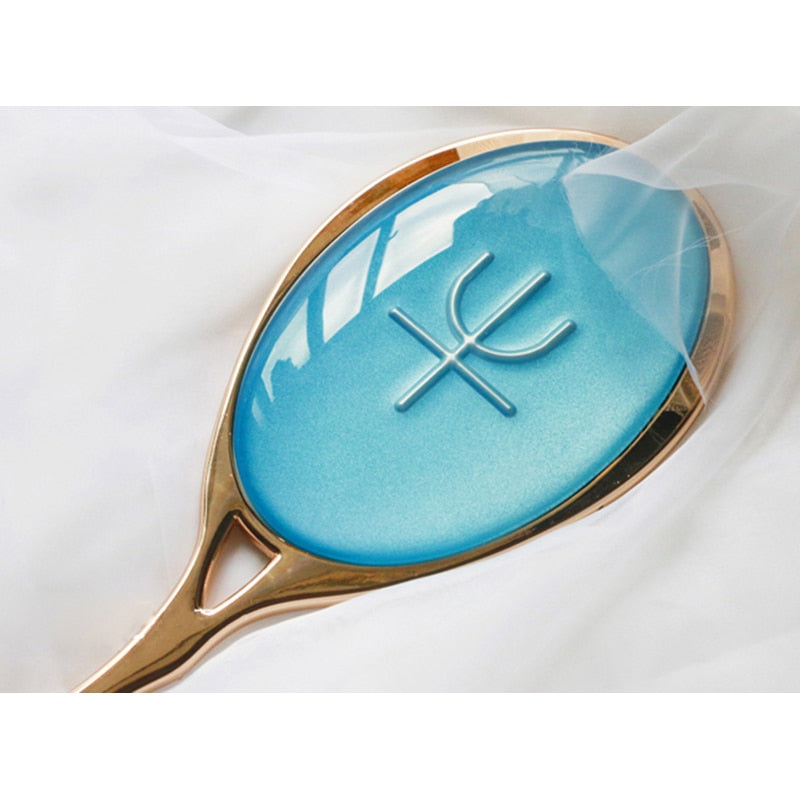 Anime Sailor Moon Kaiou Michiru Cosplay Miroirs Bleu Cristal Neptune Zecter Maquillage Cosmetic Miroir Des Accessoires metallic