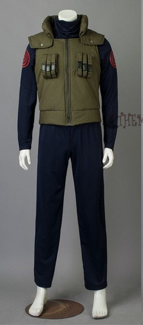 Anime Naruto Hatake Kakashi Cosplay Costume Halloween Clothes vest shirt pants set custom made size