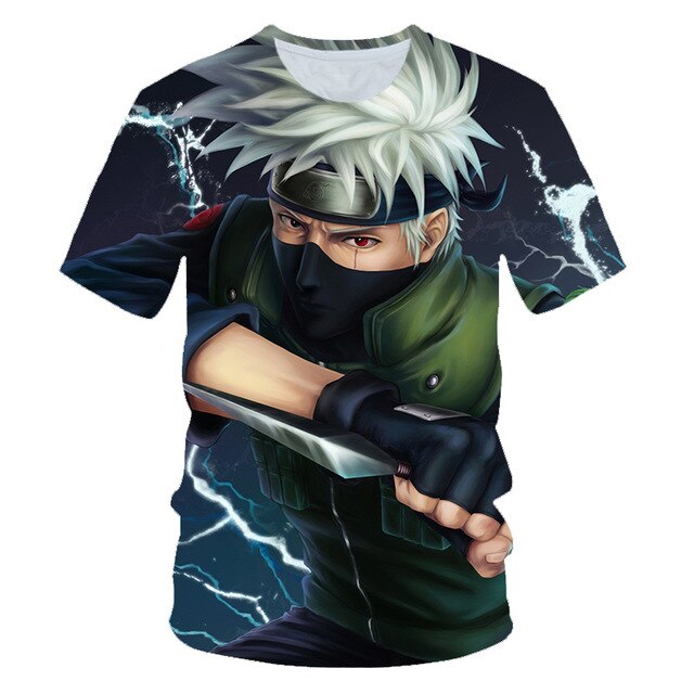 Naruto t-shirt sasuke 3D tshirt Men/women new fashion summer t shirt harajuku anime tshirt Men's t shirt Clothes free shipping