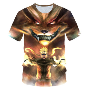 Naruto t-shirt sasuke 3D tshirt Men/women new fashion summer t shirt harajuku anime tshirt Men's t shirt Clothes free shipping
