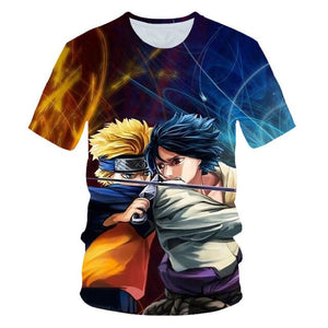 Naruto t-shirt sasuke 3D tshirt Men/women new fashion summer t shirt harajuku anime tshirt Men's t shirt Clothes free shipping