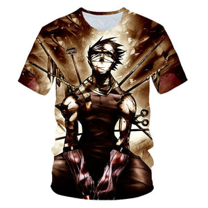 Naruto t-shirt sasuke 3D tshirt Men/women new fashion summer t shirt harajuku anime tshirt Men's t shirt Clothes free shipping