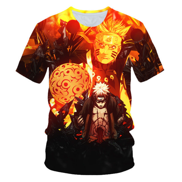 Naruto t-shirt sasuke 3D tshirt Men/women new fashion summer t shirt harajuku anime tshirt Men's t shirt Clothes free shipping