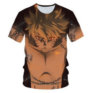 Naruto t-shirt sasuke 3D tshirt Men/women new fashion summer t shirt harajuku anime tshirt Men's t shirt Clothes free shipping