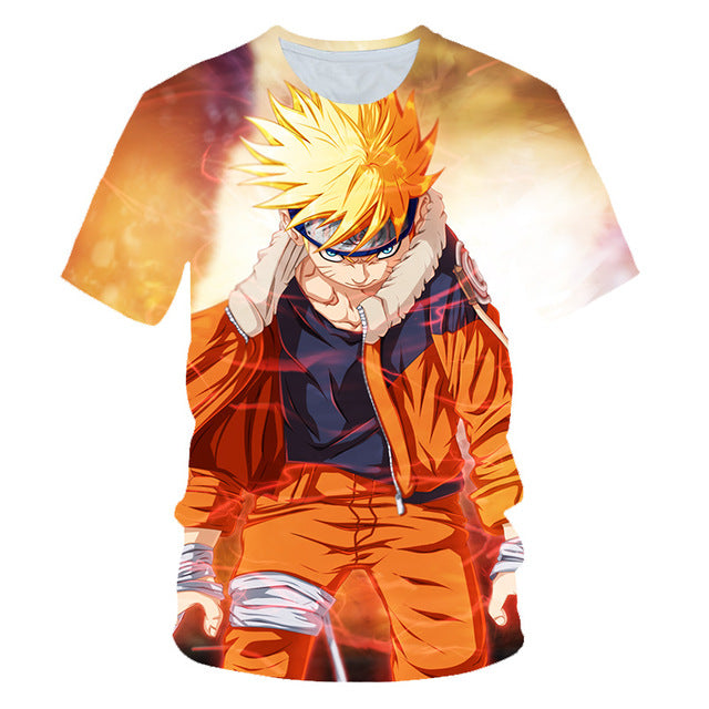 Naruto t-shirt sasuke 3D tshirt Men/women new fashion summer t shirt harajuku anime tshirt Men's t shirt Clothes free shipping