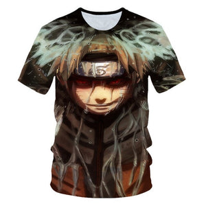 Naruto t-shirt sasuke 3D tshirt Men/women new fashion summer t shirt harajuku anime tshirt Men's t shirt Clothes free shipping