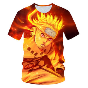 Naruto t-shirt sasuke 3D tshirt Men/women new fashion summer t shirt harajuku anime tshirt Men's t shirt Clothes free shipping