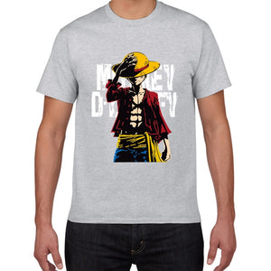 New summer One Piece T shirt men Japanese Anime Luffy Cotton Tshirt men loose casual top tee men clothes 2019 tee shirt homme