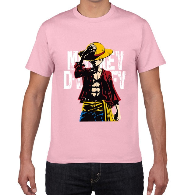 New summer One Piece T shirt men Japanese Anime Luffy Cotton Tshirt men loose casual top tee men clothes 2019 tee shirt homme