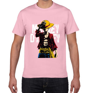 New summer One Piece T shirt men Japanese Anime Luffy Cotton Tshirt men loose casual top tee men clothes 2019 tee shirt homme