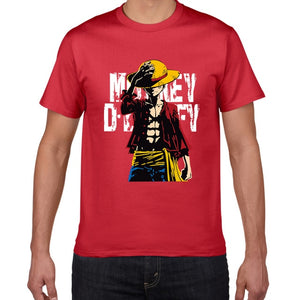 New summer One Piece T shirt men Japanese Anime Luffy Cotton Tshirt men loose casual top tee men clothes 2019 tee shirt homme