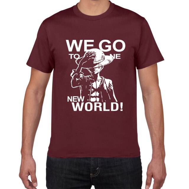 New summer One Piece T shirt men Japanese Anime Luffy Cotton Tshirt men loose casual top tee men clothes 2019 tee shirt homme