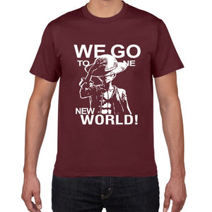 New summer One Piece T shirt men Japanese Anime Luffy Cotton Tshirt men loose casual top tee men clothes 2019 tee shirt homme