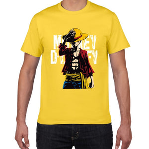 New summer One Piece T shirt men Japanese Anime Luffy Cotton Tshirt men loose casual top tee men clothes 2019 tee shirt homme