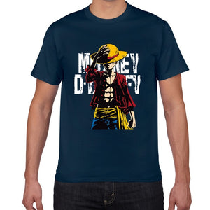 New summer One Piece T shirt men Japanese Anime Luffy Cotton Tshirt men loose casual top tee men clothes 2019 tee shirt homme