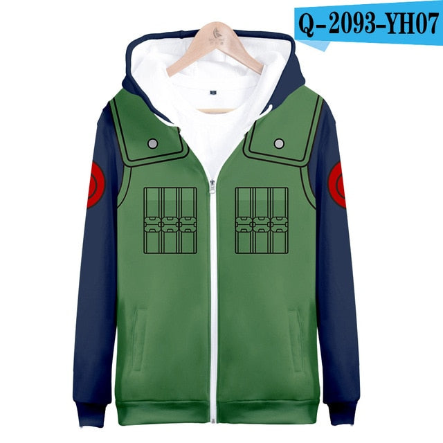 2 to 13 years kids hoodie Anime Naruto 3d printed hoodies sweatshirt boys girls Uchiha Itachi Kakashi Jacket children clothes