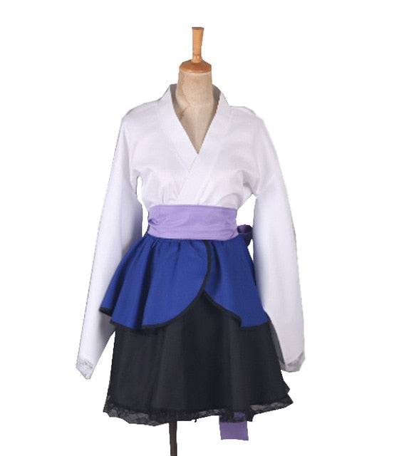 Customized Naruto Shippuden Uzumaki Naruto Female Lolita Kimono Dress Wig Anime Cosplay Costume For Women Clothes Free Shipping