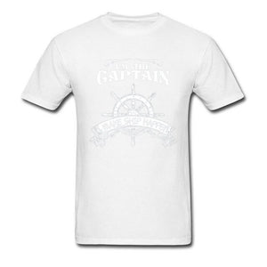One Piece Pirate T Shirt Men I'm The Captain I Make Ship Happen T-Shirt Free Shipping Custom Design Male Clothes Navy Blue Tops
