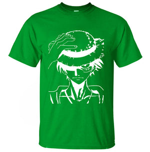 Hot Anime One Piece Monkey.D.Luffy Cartoon T Shirt 2019 Summer New Cotton High Quality Short Sleeve Shirt Fashion Brand Clothes