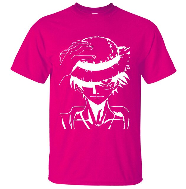 Hot Anime One Piece Monkey.D.Luffy Cartoon T Shirt 2019 Summer New Cotton High Quality Short Sleeve Shirt Fashion Brand Clothes