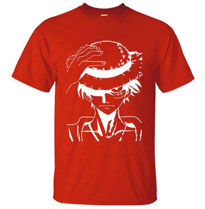 Hot Anime One Piece Monkey.D.Luffy Cartoon T Shirt 2019 Summer New Cotton High Quality Short Sleeve Shirt Fashion Brand Clothes