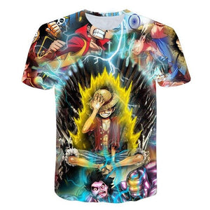 2019 Funny One Piece Luffy T shirt casual tshirt homme Hip Hop streetwear men t-shirt boys clothes t shirt anime summer top tees