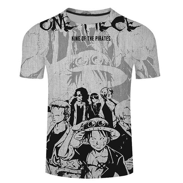 2019 Funny One Piece Luffy T shirt casual tshirt homme Hip Hop streetwear men t-shirt boys clothes t shirt anime summer top tees