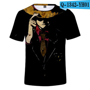 2 To 12 Years One Piece Clothing Kids Boys Girls Short Sleeve tshirt T Shirt Cartoon Luffy/Zoro/Joba T-shirt Children Clothes