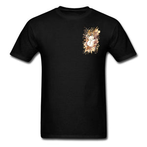 Slumber Fox T-shirt Men Tshirt Naruto Autumn T Shirt Natsume's Book of Friends Tops Sleepy Cat Lovely Clothes Thanksgiving Gift