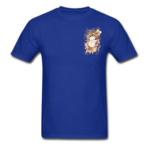 Slumber Fox T-shirt Men Tshirt Naruto Autumn T Shirt Natsume's Book of Friends Tops Sleepy Cat Lovely Clothes Thanksgiving Gift