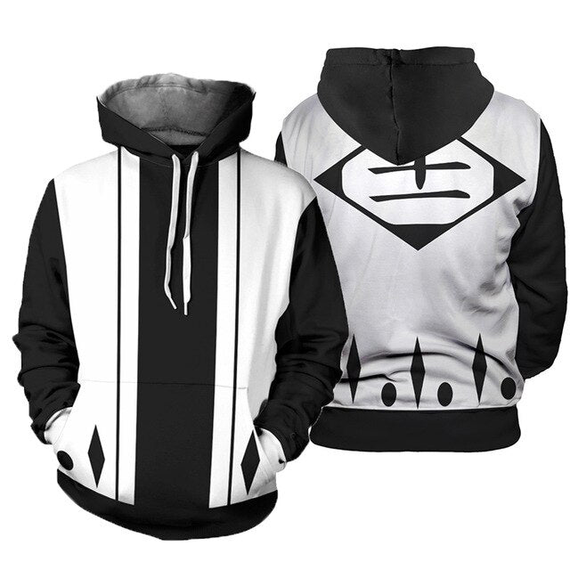 YINUODAIL Anime Bleach Hoodie Men and Women Zip Up Hoodies Sweatshirt Cosplay Costumes Harajuku Streetwear Top Men Clothes 2018