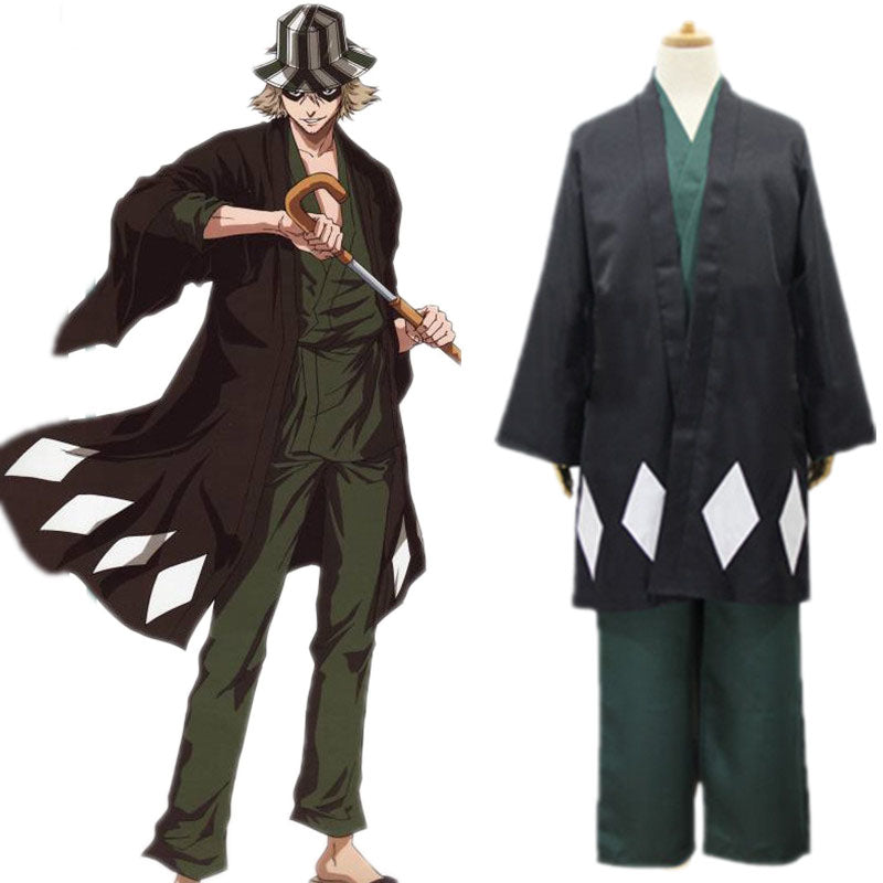 Anime BLEACH Urahara Kisuke Cosplay Costume Full Set Kimono Halloween Party Clothes