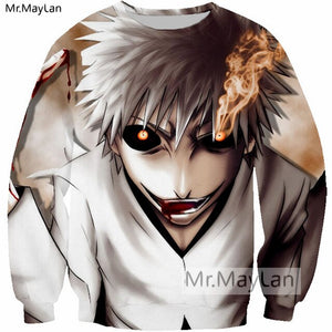 Harajuku Anime Bleach Sweatshirts Women/Men Long Sleeves Pullover Cool Hipster Outfits Hoodies Tops Harajuku Autumn Clothes 5XL