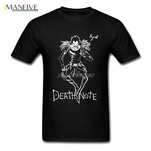Death Note Anime T Shirt Big Size Custom Short Sleeve Clothes For Men New Kpop Cotton Mens T Shirts