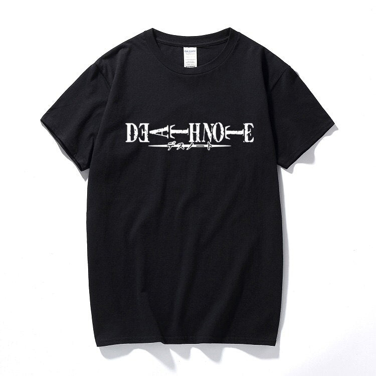 Death Note Logo Unisex T-shirt Summer Top Casual Short Sleeve T shirt Camisetas Hombre Fashion clothes